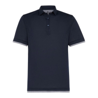 Brunello Cucinelli Men's 'Layered-Effect' Polo Shirt