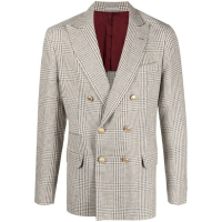 Brunello Cucinelli Blazer 'Prince Of Wales Checked' pour Hommes
