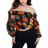 Guess Women's 'Shani Floral' Off the shoulder top