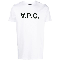 A.P.C. Men's 'Flock-Logo' T-Shirt