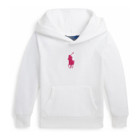 Polo Ralph Lauren Pull 'French Knot Big Pony Hooded' pour Bambins & petites filles
