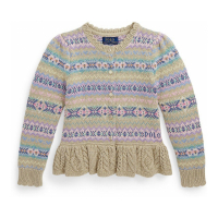 Polo Ralph Lauren 'Fair Isle' Pullover für kleinkind & kleine Mädchen