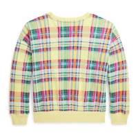 Polo Ralph Lauren 'Plaid French Terry' Sweatshirt für große Mädchen