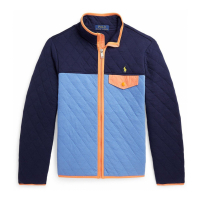 Polo Ralph Lauren 'Color-Blocked Quilted Double-Knit' Jacke für großes Jungen