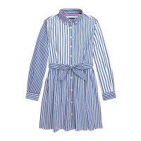 Ralph Lauren Robe chemise 'Striped Fun' pour Grandes filles