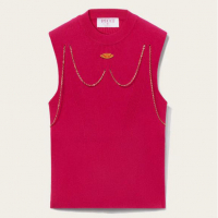 Emilio Pucci Women's 'Chain-Embellished' Sleeveless Sweater