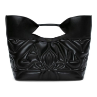 Alexander McQueen Women's 'Seal Logo-Embroidered' Top Handle Bag