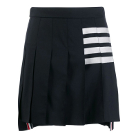 Thom Browne Women's '4-Bar Pleated' Mini Skirt