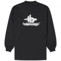 Balenciaga Women's 'Logo' Long-Sleeve T-Shirt