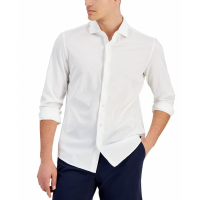 Michael Kors Men's 'Slim-Fit Stretch Piqué Button-Down' Shirt