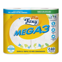 Foxy 'MEGA3 Triple Roll Decorated' Küchenpapier-Rolle - 2 Stücke