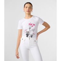 Karl Lagerfeld 'Paris Balloon Scene' T-Shirt für Damen