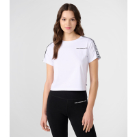 Karl Lagerfeld 'Double L Logo Tape' T-Shirt für Damen