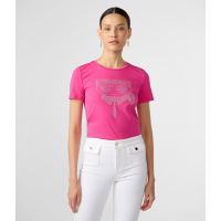 Karl Lagerfeld 'Sequin Head Logo' T-Shirt für Damen