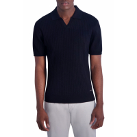 Karl Lagerfeld Paris Polo 'Ribbed Johnny Collar' pour Hommes
