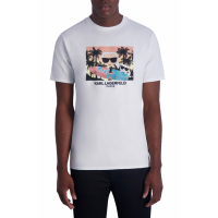 Karl Lagerfeld Paris T-shirt 'Surfer Karl & Choupette Graphic Print' pour Hommes