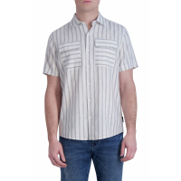 Karl Lagerfeld Paris 'Stripe Button-Up' Kurzärmeliges Hemd für Herren