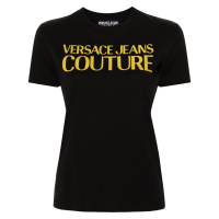 Versace Jeans Couture T-shirt 'Glittered-Logo' pour Femmes
