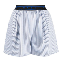 Marni 'Striped Logo Waistband' Shorts für Damen