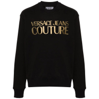 Versace Jeans Couture Pull 'Metallic Logo-Print' pour Hommes