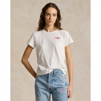 Polo Ralph Lauren T-shirt 'Embroidered Logo' pour Femmes