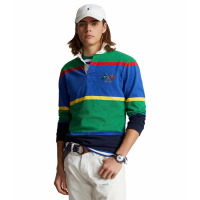 Polo Ralph Lauren Men's 'Classic Fit Striped' Long-Sleeve Polo Shirt