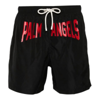Palm Angels Men's 'City Logo' Swimming Shorts