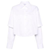 Off-White 'Logo-Embroidery Layered' Hemd für Damen