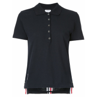 Thom Browne Women's 'Tricolor Detail On The Back' Polo Shirt