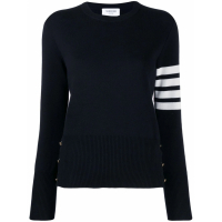 Thom Browne Women's '4-Bar Milano Stitch' Crop Sweater