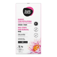 Body Natur 'Body with Lotus Flower' Wax Strips - 16 Pieces