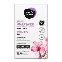 Body Natur 'Face with Sweet Almond Oil' Wax Strips - 12 Pieces