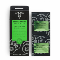 Apivita 'EXPRESS BEAUTY Intensive Moisturization' Face Mask - Cucumber 8 ml, 2 Pieces