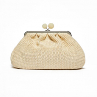 Weekend Max Mara Women's 'Medium Raffia-Look Pasticcino' Clutch Bag