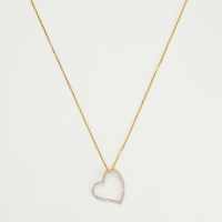Comptoir du Diamant Women's 'Coeur Oriental' Pendant with chain