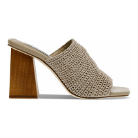 Steve Madden Women's 'Realize Crochet Block-Heel' High Heel Sandals