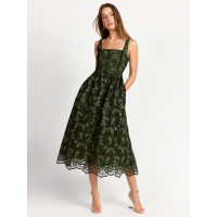 New York & Company Robe Midi 'Just Me Floral Eyelet' pour Femmes