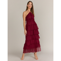 New York & Company 'Fore Collection Sleeveless Tiered Ruffle' Maxi Kleid für Damen
