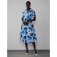 New York & Company 'Floral Side Cutout' Midi Kleid für Damen