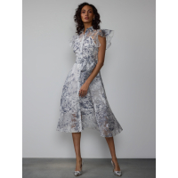 New York & Company Women's 'Short Flutter Sleeve Toile' Dress