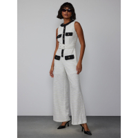 New York & Company Women's 'Sleeveless Contrast Tweed' Jumpsuit