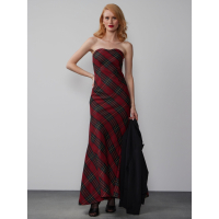 New York & Company 'Strapless Tartan' Ärmelloses Kleid für Damen