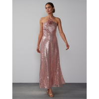 New York & Company Women's 'Halter Rosette' Dress