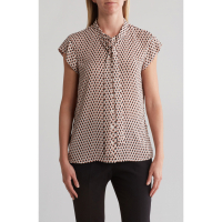 Calvin Klein Women's 'Tie Neck Button-Up' Shirt