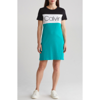Calvin Klein Women's 'Colorblock Logo' T-shirt Dress