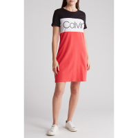 Calvin Klein Women's 'Colorblock Logo' T-shirt Dress