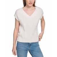 Calvin Klein Jeans 'Extended-Shoulder Cable' Pullover-Weste für Damen
