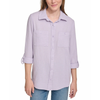 Calvin Klein Jeans 'Button-Down Roll-Tab-Sleeve' Hemd für Damen