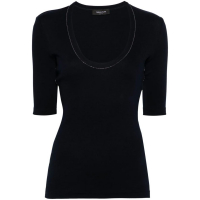 Fabiana Filippi T-shirt 'Bead-Detailing Ribbed' pour Femmes