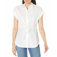 LAUREN Ralph Lauren Women's 'Twist-Front' Short sleeve shirt